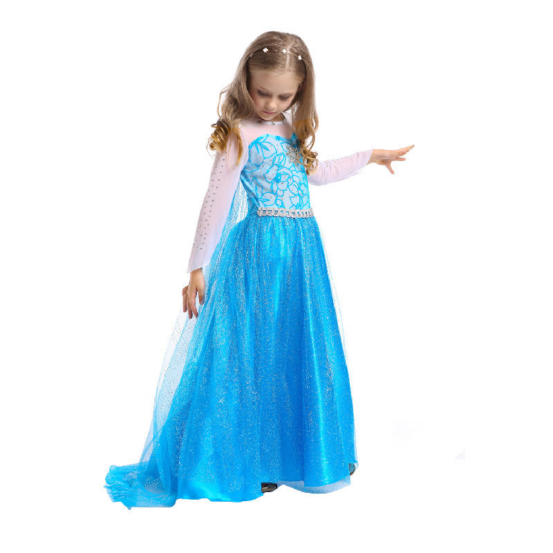 Ice Princess Dress for Girls – Winter Princess Costume with Accessories