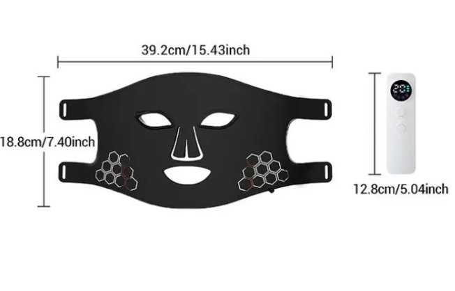 LED Silicone Beauty Mask – 4-Mode Light Therapy Face Mask