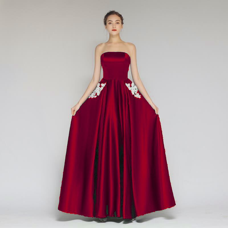 Women’s Plus Size Bridesmaid Evening Gown – Elegant Long Formal Dress S–5XL