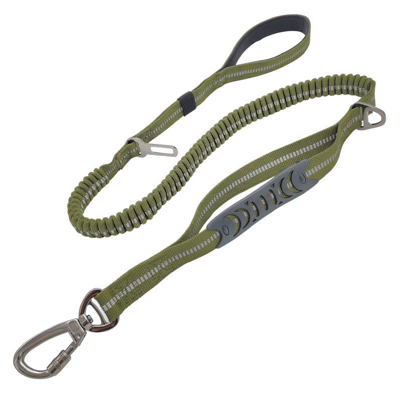 Heavy-Duty Dog Training Leash – 53-Inch Polyester Traction Lead with Large Hook