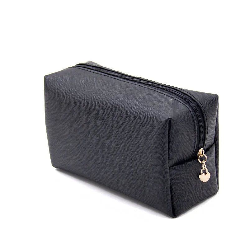 PU Leather Cosmetic Bag – Large Capacity Waterproof Travel Organizer