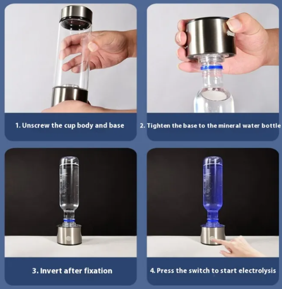 Hydrogen-Rich Water Cup – Portable USB Rechargeable Hydrogen Water Bottle