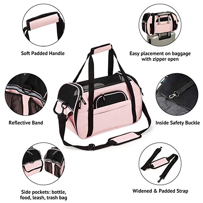 Oxford Cat Carrier Bag – Lightweight Portable Pet Travel Bag for Cats