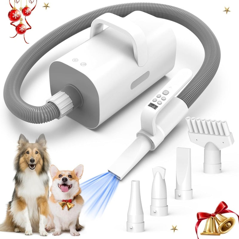 Smart Negative Ion Pet Hair Dryer – Powerful Anti-Frizz Dog & Cat Grooming Blower