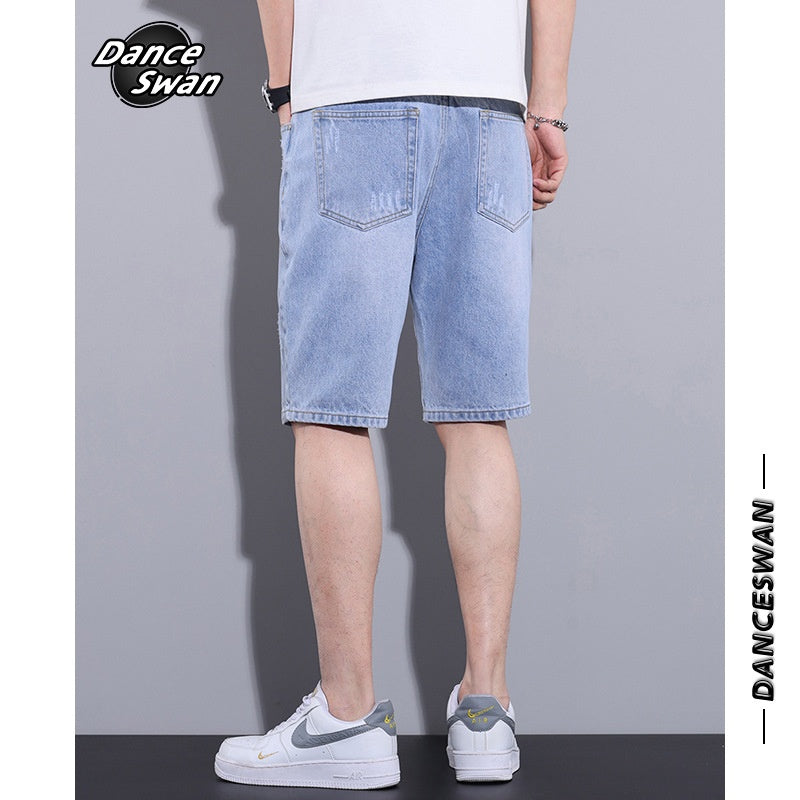 Men’s Trendy Five-Point Summer Breeches Pants – Lightweight Cotton Casual Pants