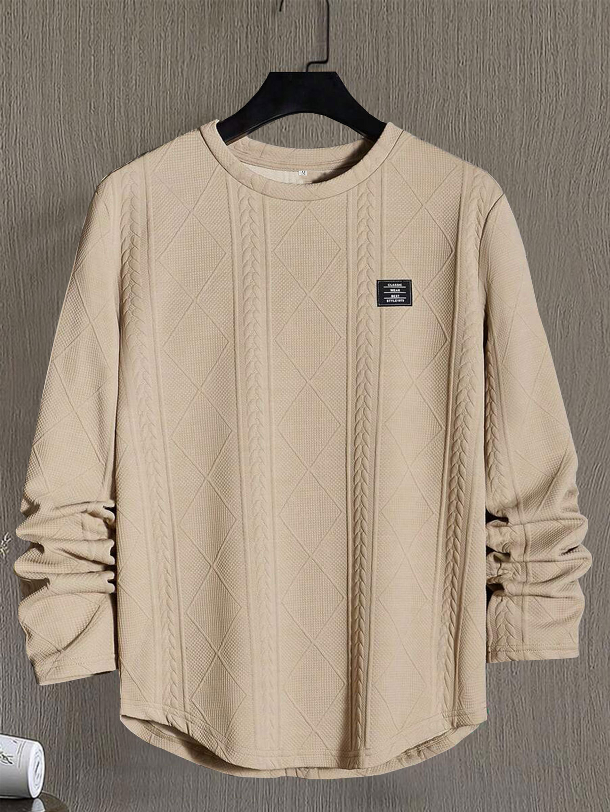 Men’s Letter Sweatshirt – Casual Crew Neck Pullover, 6 Colors, S–2XL