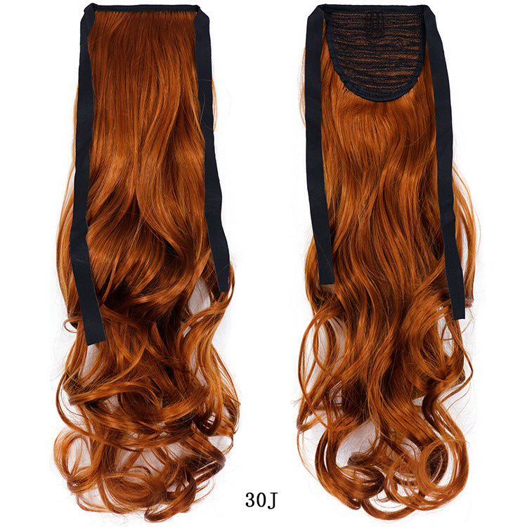 50cm Invisible Ponytail Hair Extension for Women – High-Temperature Silk, 47 Colors