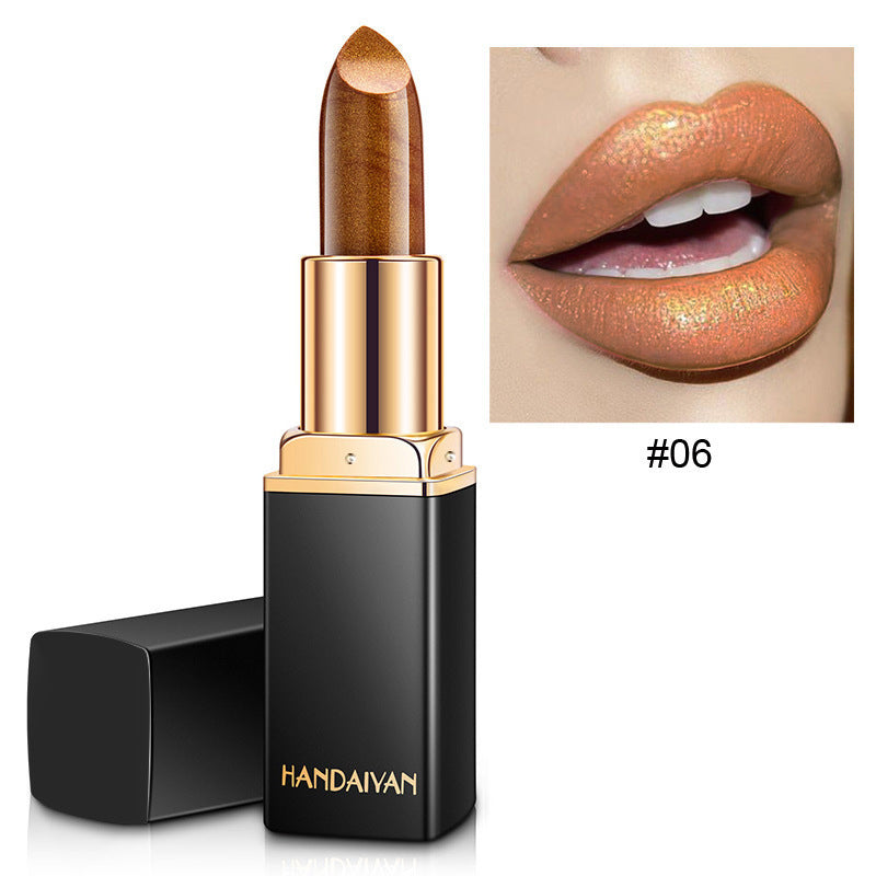 HANDAIYAN Mermaid Metallic Color-Changing Lipstick