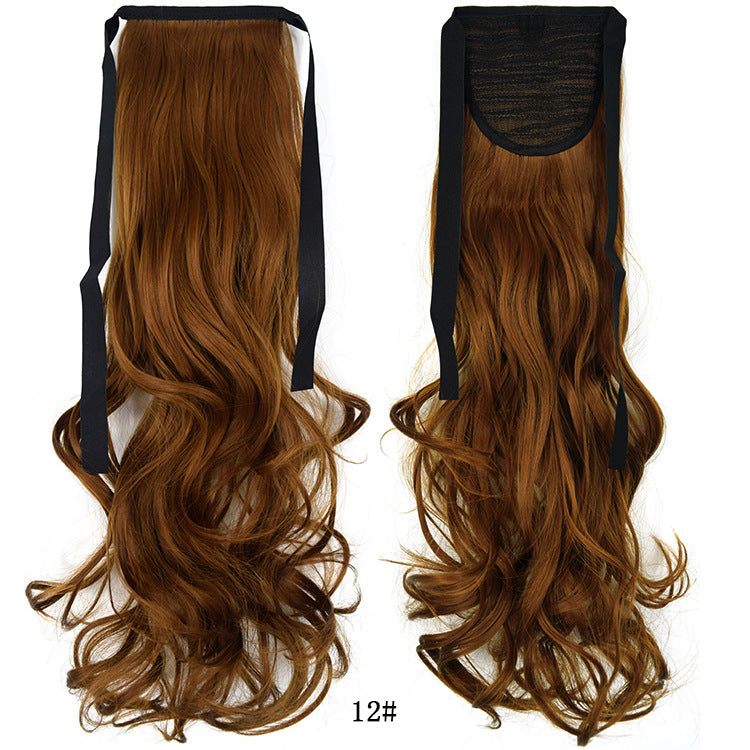 50cm Invisible Ponytail Hair Extension for Women – High-Temperature Silk, 47 Colors