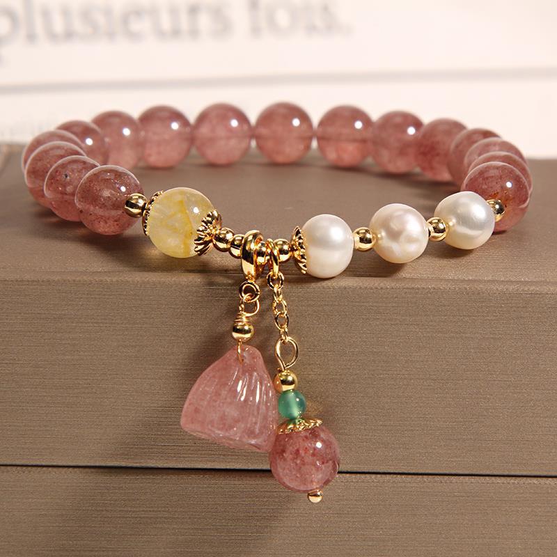 Women’s Natural Freshwater Pearl Bracelet – Elegant Classic Pearl Jewelry