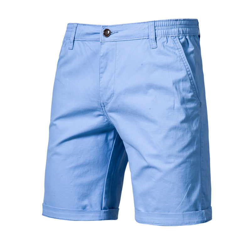 Men’s Slim-Fit Casual Straight Shorts – Lightweight Cotton Summer Shorts