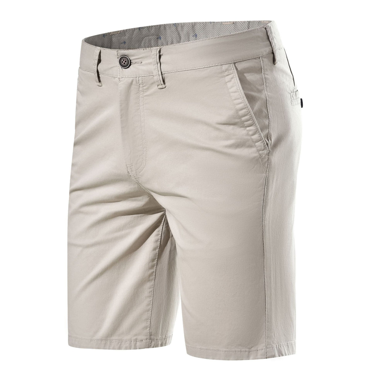 Men’s Summer Cotton Casual Shorts – Straight-Fit Mid-Rise Summer Shorts