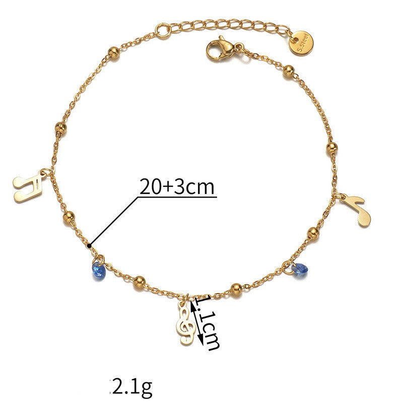 Zircon Tone Pendant Bracelet for Women