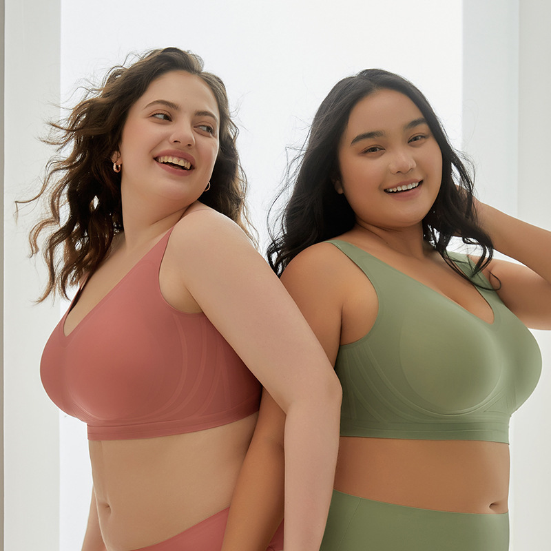 Plus Size Seamless Push-Up Bra for Women – Supportive Shaping Comfort Bra