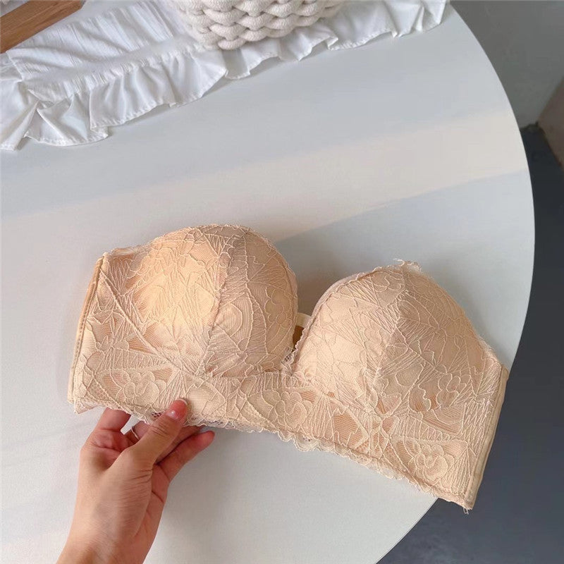 Women’s Strapless Lace Bra – Elegant Support for Summer & Wedding Dresses