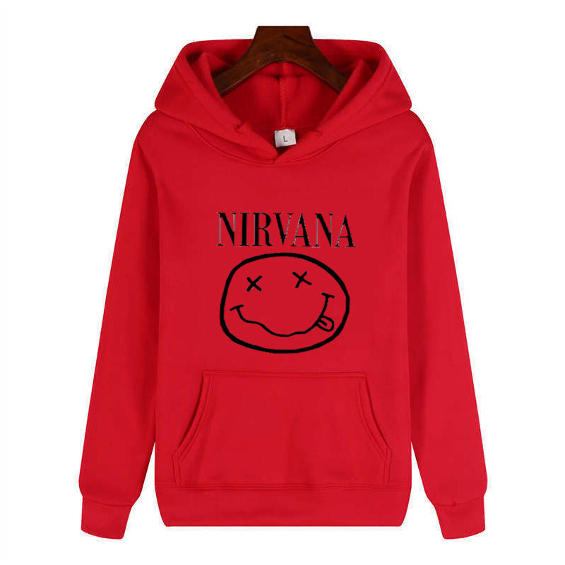 Unisex Trendy Hooded Sweatshirt – Loose-Fit Polyester Pullover Hoodie, 6 Colors, S–3XL