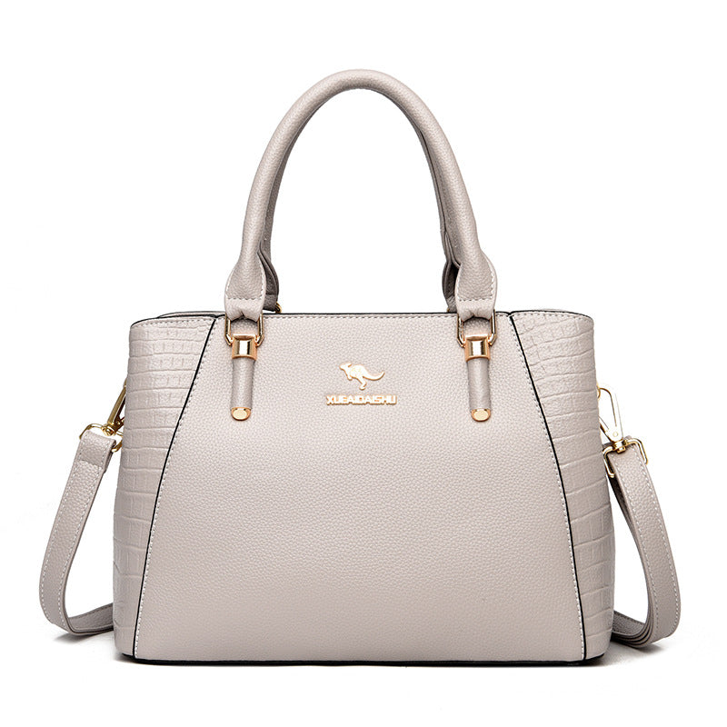 Fashionable Large Capacity Tote Bag for Women – Soft PU Crossbody & Shoulder Bag with Phone Pocket