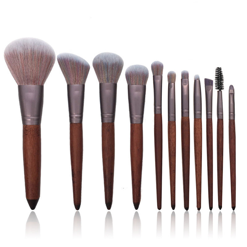 Color Microfiber Makeup Brush Set with Foundation Tools