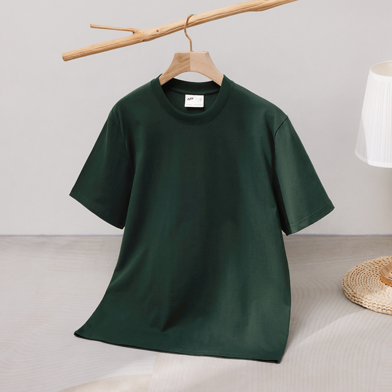 Heavyweight Unisex 240g Double Yarn Cotton T-Shirt – Loose Fit Premium Tee