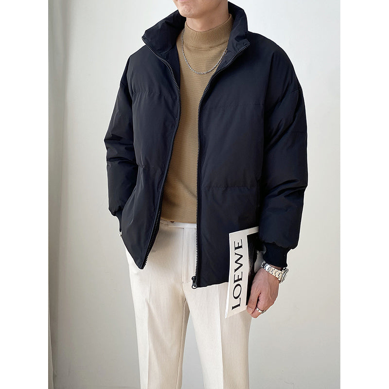 Men’s Lightweight Short Loose Down Jacket – Casual Winter Outerwear – USA