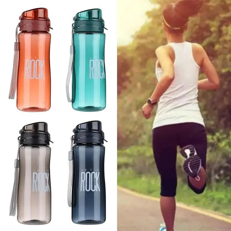 550ML Sports Water Bottle – Portable Reusable Plastic Cup for Fitness & Travel