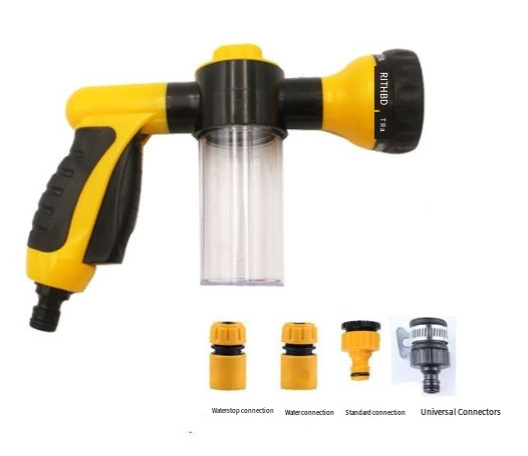 8-in-1 Dog Shower Sprayer – High-Pressure Pet Bathing & Grooming Hose Attachment
