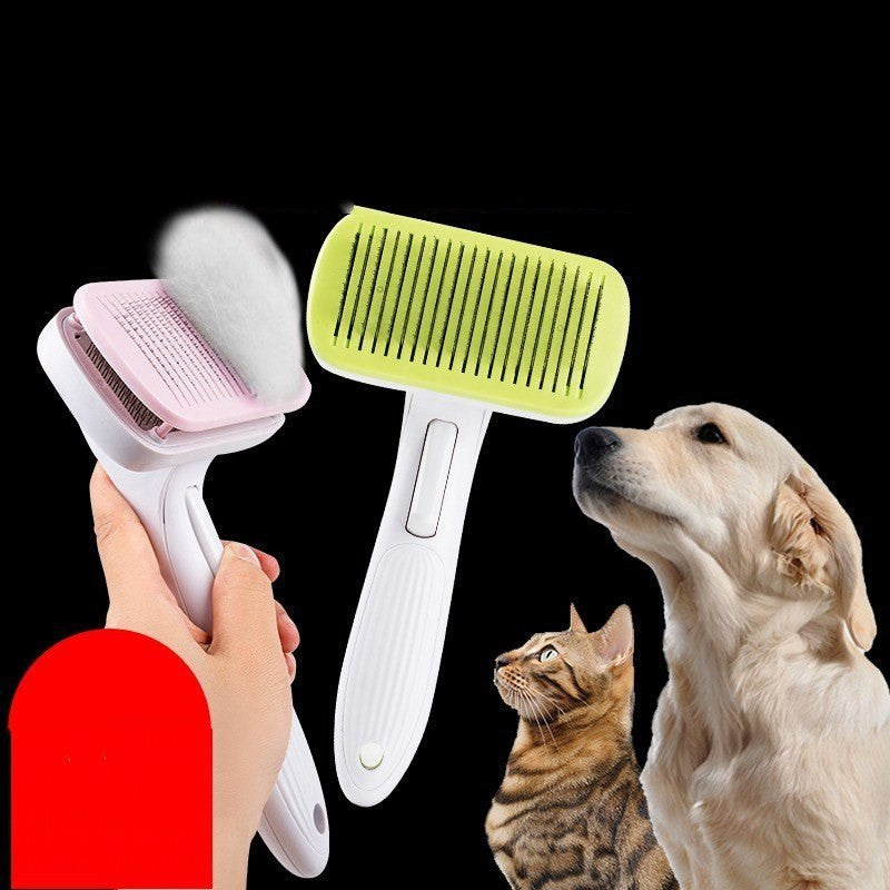 Large Dog Deshedding Brush – Fine Needle Grooming Tool for Labradors & Large Breeds