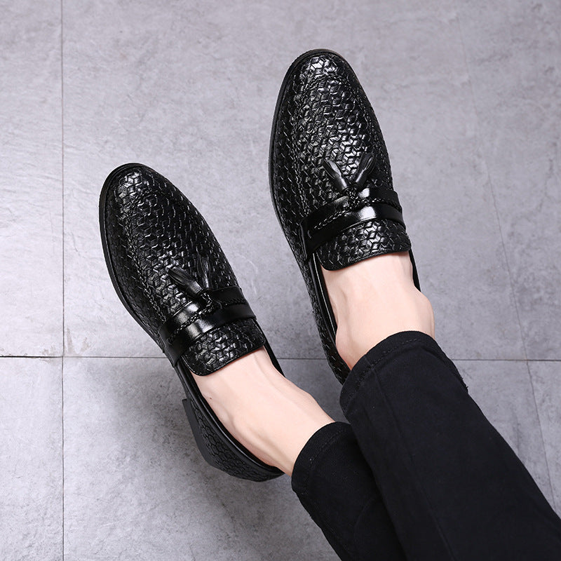 Men’s Fringe Leather Loafers – British Style Dress Shoes