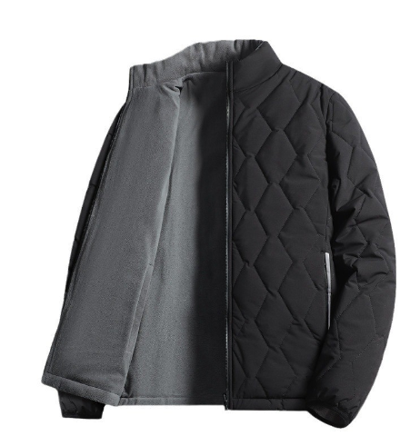 Men’s Padded Casual Jacket – Warm Single-Piece Outerwear – USA