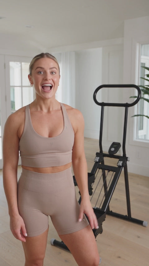 CONREDA Folding Vertical Climber – Adjustable Full-Body Cardio Exercise Machine